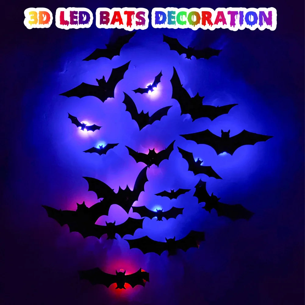 Spooky Bat Glow Decals