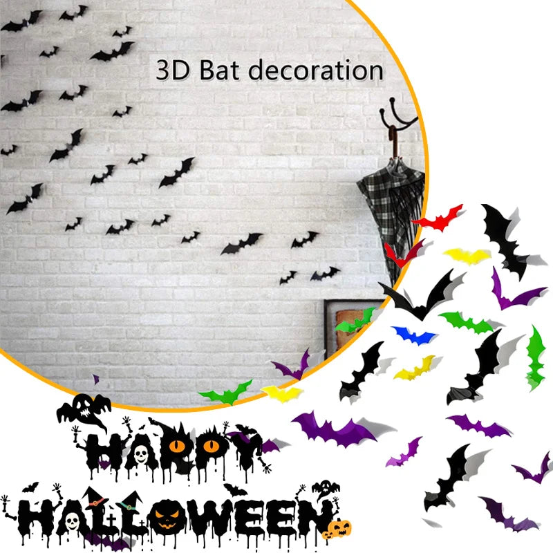 Spooky Bat Glow Decals