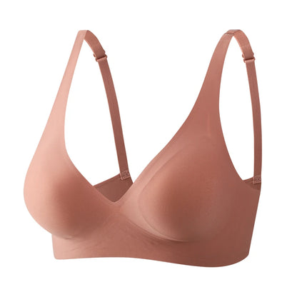 Soft Wireless Bra Women Deep V Bras Sexy Bralette Padded Bra
