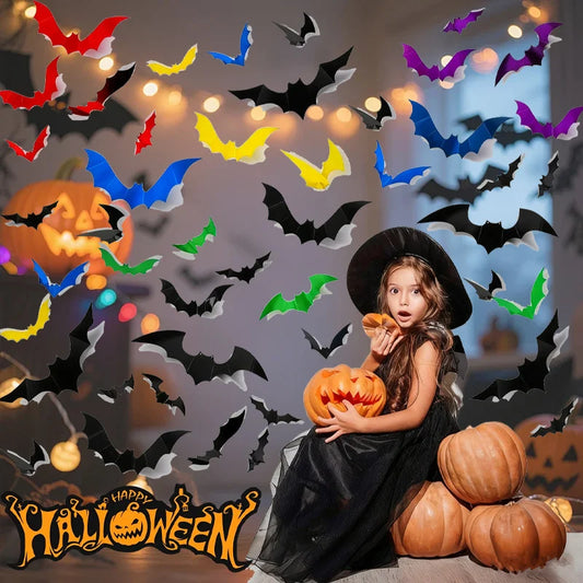 Spooky Bat Glow Decals